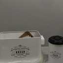 Baie Maison Extra white Black Farmhouse Bread Box for Kitchen Countertop - Holds 2+ Loaves for All Your Bread Storage with Matching Large Kitchen Canisters Set of 3 - Coffee Tea Sugar Container Set