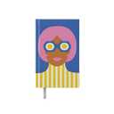 2 x Olimpia Zagnoli Blue Small Lined Notebook
