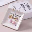 Friend Birthday Gifts for Women, Personalized Jewelry Dish with "You'll Always Be My Best-Tea, Unique Friendship Gifts for Women Birthday Christmas Valentine, Ceramic Ring Dish Female Friend Gifts