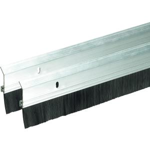 Frost King SB36 Extra Brush Door Sweep, 2-inch X 36-inch Long, Silver-Aluminum - 2-Pack