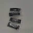 QCAA Solid Brass Rectangular Flush Pull, 3x1-1/8x3/8", Matte Black, Made in Taiwan, 4 Pack
