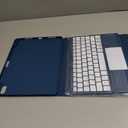 Harvopu Compatible with iPad Air 11 Inch & Air 5th/ Air 4th Generation Case with Keyboard - Multi-Touch Trackpad, 7-Color Backlit, Detachable Folio Keyboard Cover for Air 11-inch M4/M3/M2 (Navy Blue)