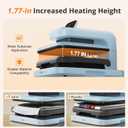 HTVRONT Auto Heat Press 2 - Heat Press Machine for T Shirts with Adjustable Pressure & Higher Heating Height, Heats Up Fast & Evenly Heat Press 15x15 for HTV, Sublimation, Heat Transfer Projects