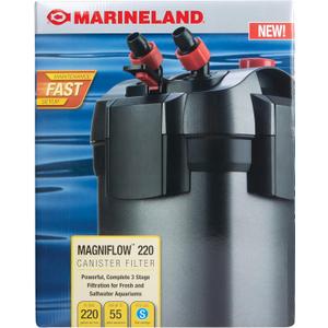 Marineland Magniflow Canister Filter 220 GPH For aquariums, Easy Maintenance (Up to 55-Gallons)