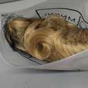 Blonde Finger Wave Wigs for Women 1920s Vintage Medium Length Side Part Natural Hair Wig Synthetic Heat Resistant Wig for Daily Halloween Party