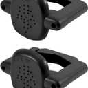 2pcs Baby Gate Banister Adapters, Black No-Drill Mounting Accessories Universal Stairway Baby Gate Mounting Kit for Round Square Railings