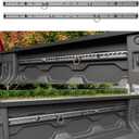 5FT Side Trail Rail System Compatible with 2023-2026 Chevy Colorado Truck Bed Rail System GMC Canyon Tie Down Rail Replacement for 2023-2026 Chevy Colorado Accessories (Side Trail Rail)