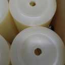 Flameless Candles Battery Operated with Remote and 2/4/6/8 H Timer, 6pcs Flickering Fake Electric Candles for Festival Home Party Decor (D3 x H 6") (Ivory)