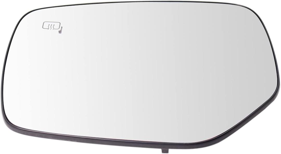 TRQ Heated Driver Side Mirror Glass with Backing Plate Fits 2015-2017 Subaru Outback 2015-2019 Subaru Legacy