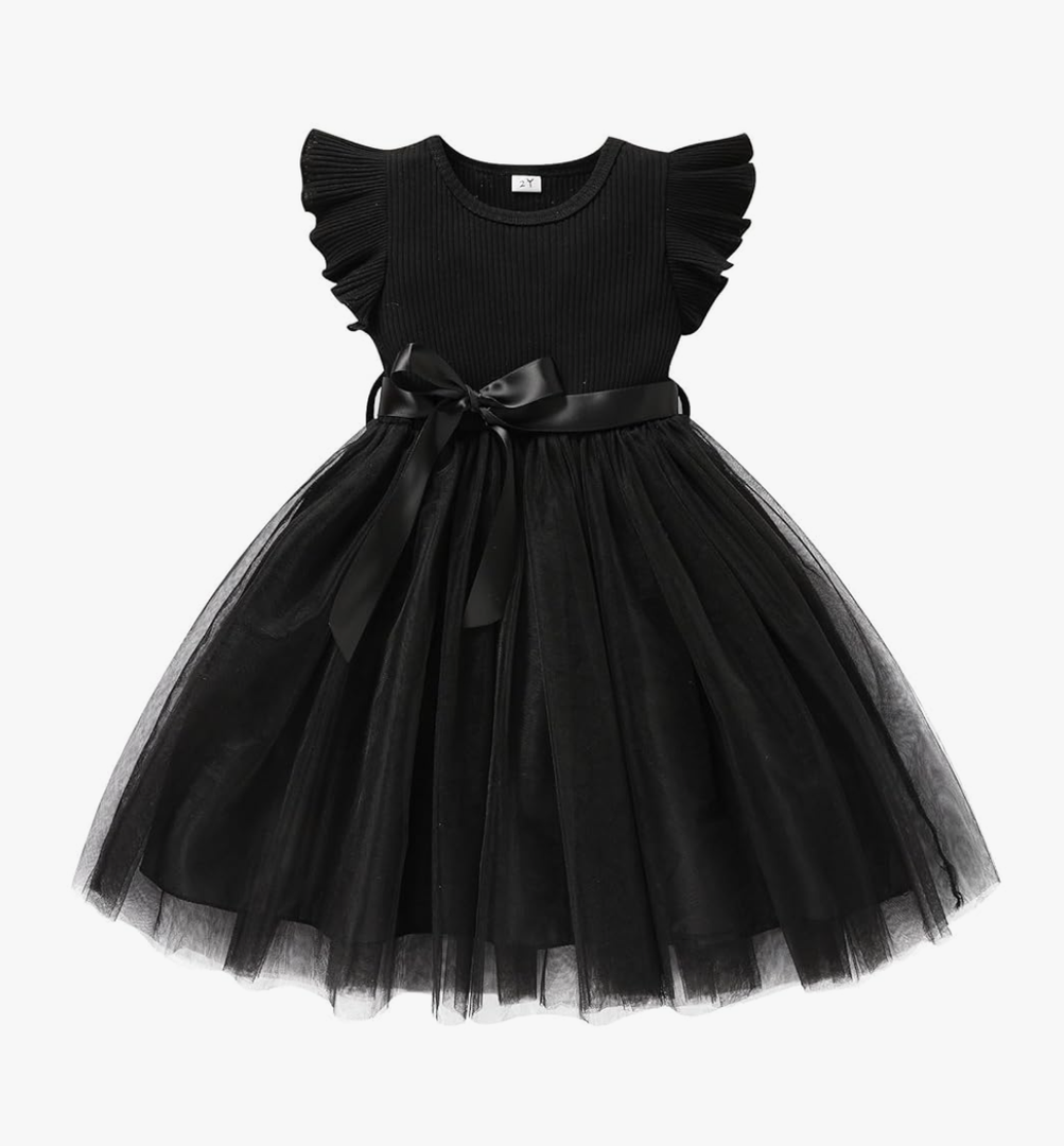 Sinhoon Toddler Girl Tulle Dress Summer Ruffle Sleeveless Baby Girl Fashion Casual Dresses Size:110