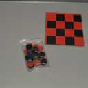 HI-Q Checkers & Tic-Tac-Toe Board Game Set  Classic Strategy for Kids & Family  Features Interlocking Stacking Pieces & Folding Board  Ages 6+