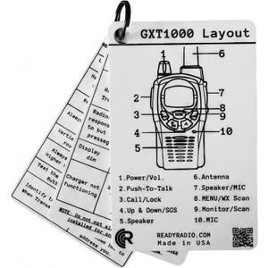 2 x 
Midland GXT1000 Reference Card - HAM, GMRS, FRS, MURS Frequency Guide
NOAA weather, PACE plan, CTCSS/DCS tones. Waterproof pocket reference for preppers and EMCOMM. Ready Radio.