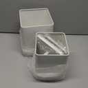 Beautiful Potato and Onion Storage Container Set - Perfectly Sized Spacious Canisters For Your Kitchen Counter Or Pantry - Quality Food Safe Metal Bins Keep Your Produce/Vegetables Fresh Longer (Cream)