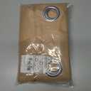 NICETOWN Camel Linen Kitchen Curtains 36 inch Length, Decorative Thick Flax Small Window Treatments Privacy Assured with Light Filtering for Bedroom/Bathroom, W55 x L36, 2 Panels