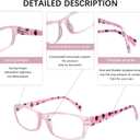 5 Pack Reading Glasses for Women, Blue Light Blocking Computer Readers, Ease Blurry Vision Dry Eyes Anti UV Glare