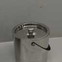 JoyJolt Metal Double Wall Ice Bucket with Lid, Ice Tongs and Strainer. 3L Insulated Ice Bucket for Cocktail Bar, Wine, Home Bar Accessories, Parties, Champagne Bucket. Stainless Steel Ice Buckets