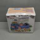 130Pcs Kitchen Playset, Toddler Pretend Cooking Play Pots, Pans, Utensils Cookware, Daily Food Fruit Veges, Shopping Storage Basket, Dessert, Prop Money, Learning Gift for Child (White)