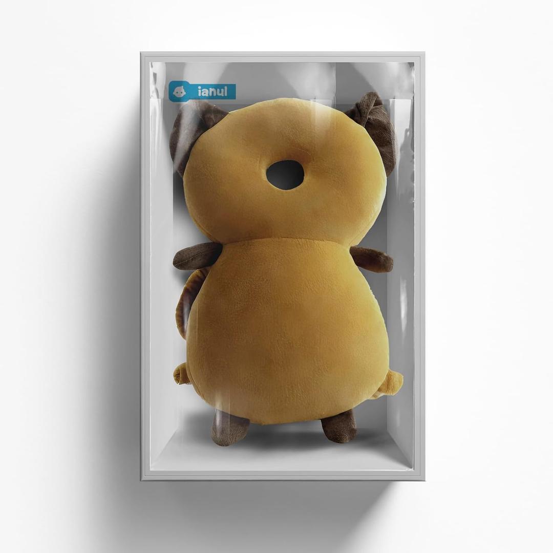 Baby Head Protector Backpack  Lightweight Adjustable Head Protection Harnesses for Toddlers  Prevent Injuries While Crawling and Walking  Soft Breathable Design with Secure Fit (Bunny)