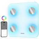 Alcedo Smart Body Fat Scale, Digital Scale with BMI, Fat Percentage, Muscle Mass, Color-Changing with Weight Variation, 400 lb, Bluetooth