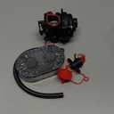 799584 594058 Carburetor Kit Spark Plug & Air Filter Assembly Compatible with B&S Carb 594057 592361 594529 Troy Bilt TB110 TB200 103M02 09P702 9P702 550EX 625EX 675EX 725 lc121p 163cc