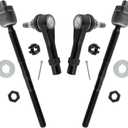 4pcs Front Outer Tie Rod End ES3667 Front Inner Tie Rod End EV81003 Suspension For FORD EXPLORER SPORT 2001-2003 All Models, For FORD EXPLORER SPORT TRAC 2001-2005 All Models