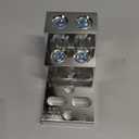 Mechanical Stacked Lug 600T-4 CU9AL, 500 Kcmil-4 600 MCM-2 Wire Range 13/32"