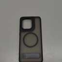 GUAGUA for Motorola Moto G Stylus 5G 2025 Magnetic Case Compatible with Magsafe Translucent Matte Scratch-Resistant Back Shockproof Invisible Folding Stand Case for Moto G Stylus 5G 2025 6.7'', Black