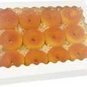 qiqee Auto-pop Up White Cookie Box with Window 16x10.5x2.5 Inch 24Pcs Bakery Pastry Macaron Bakery Box for Packaging