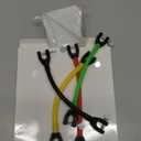 Skylety 4 Pieces Ski Tip Connector Trainer Skiing Training Wedge Aid for Beginners Snow Training, Assorted Colors (Red, Yellow, Green, Black)