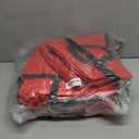 Christmas Ornament Storage Box, Xmas Decoration Organizer with 8 Tray, Christmas Storage Container with Dividers, Ornament organizer with Strong Handles for Holiday Decorations (Red)