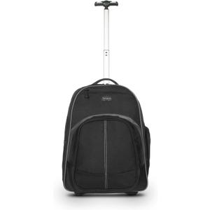 Targus 16 Inch Compact Rolling Backpack, Black - Wheeled Travel Bag Fits Laptops Up to 16