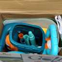 Toddler Golf Set with Putting Mat, Upgraded Kids Golf Cart with Shoulder Strap, Toddler Glove, Plastic Clubs, 10 Balls, Indoor Outdoor Sports Toys Birthday Gift for Boys Girls Aged 3 4 5+ Years Old