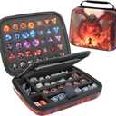 Dice Storage Case Dice Bag Dice throne dnd dice tray dice holder dnd dice storage dice case Multifunctional storage Organizer Role Playing Game for Rpg Table Game (A)