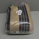 OJIA Outdoor Area Rugs 4'x6', Black and Tan Outdoor Rug Machine Washable Patio Rugs Cotton Hand Woven Entryway Rug Indoor Rugs for Bedroom/Porch/Deck/Backyard/Camping/Living Room