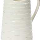 Creative Co-Op White Ceramic Pitcher