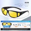 Night Driving Glasses for Men and Women Anti-Glare Night Vision Glasses for Safe Driving at Night