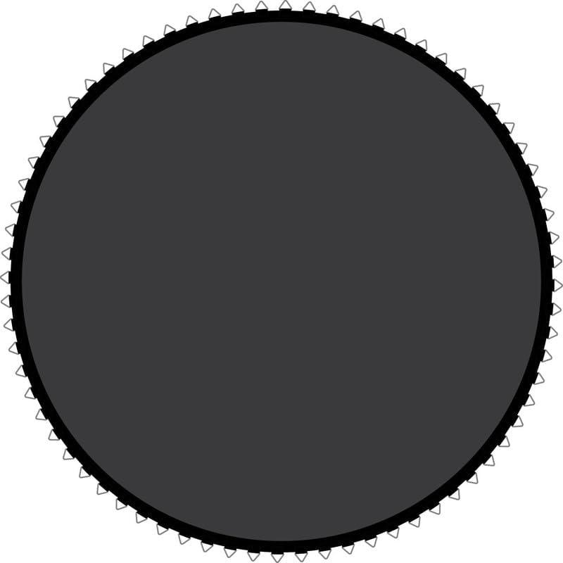 Trampoline Parts CO Universal Round Trampoline Jump Mat Replacement, Fits 14 FT Round Trampoline Frame, 72, 80 V-Rings, Durable, Weather Resistant, Fits Jumpzylla Trampolines