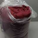 EASELAND King Size Down Alternative Comforter - Quilted Duvet Insert for All Seasons, Soft Lightweight with Corner Tabs, Summer Winter Warm Bedding, Burgundy 90x102 Inches