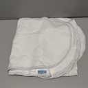 TILLYOU Waterproof Changing Pad Liners 6 Pack, 100% Cotton Reusable Cloth Diaper Liners, White