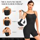 Strapless Shapewear for Women Tummy Control Seamless Jumpsuit Shapewear (Black, S)