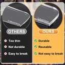 Router Templates, 4pcs Acrylic Charcuterie Board Handle Template, LYMOI Clear Cut Board Thick Handle Template, Angled Curvy Tracing Stencils Cut Guide Tools for Kitchen Woodworking. (Style 1)