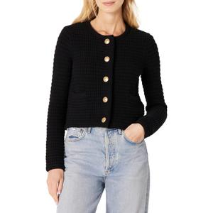 Amazon Essentials Women's Regular-Fit Midweight Cardigan Sweater (X-Large, Black)