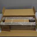 2 Pack Warm Gold Curtain Rods for Windows 72 to 144 Inches Adjustable Length Heavy Duty 1" Diameter Brass Window Curtain Rod with Solid Metal Finials for Outdoor Farmhouse Bedroom Kitchen Living Room