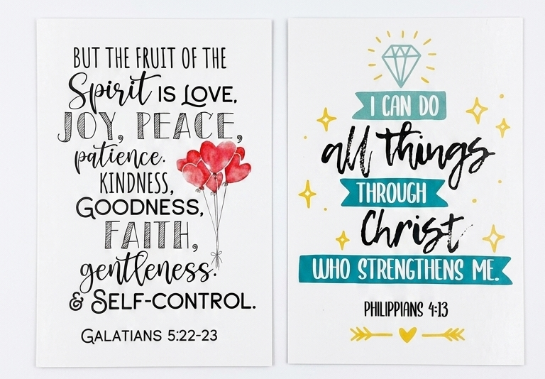 Christian Post Cards Bible Verses Religion Cards