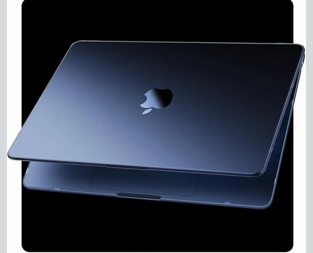 for MacBook Air 15 inch Case | M5 M4 M3 M2 2026 2025-2023 | 100% Match Official Color | Closes Seamlessly | Hard Shell Laptop Cover | A3241 A3114 A2941 | Midnight Clear