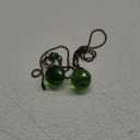 TopHomer 2PCS Ceiling Fan Chain Pulls with 3cm/1.18in Green Crystal Prism Balls 12 Inch Vintage Ceiling Fan Chain Extender Ornament Chain for Fan Pull, Lighting (Green