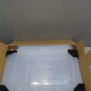 7 code Large Clear Shoe Boxes OrganizerThicker Material Stronger Shoe Box with Magnetic Door, Stackable Shoe Storage Box for Closet, Foldable Space-Saving Storage Bins Shoe Cabinet, White 9 Pack