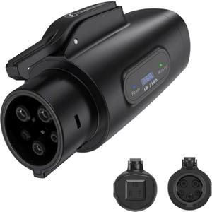 J1772 V2L Discharger [15 Amp, 110-250 Volts], Electric Vehicle Charger Adapter, EV Discharger Accessories for Hyundai Ioniq 5, 6, Kia EV6, EV9, NIRO EV, Genesis GV 60, GV 70, G80 & More