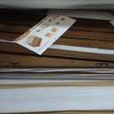 Bamboo Wire Shelf Covers for 24" x 16" Racks, Snap-On Modular Removable Wire Rack Cover for Pantry & Kitchen, Set of 5, Walnut