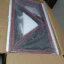 Large Burial Flag Display Case - American Solid Wood Military Shadow Box With Tempered Glass and Certificate Holder, Fits 5' X 9.5' Folded Flag, Mahogany Rectangle